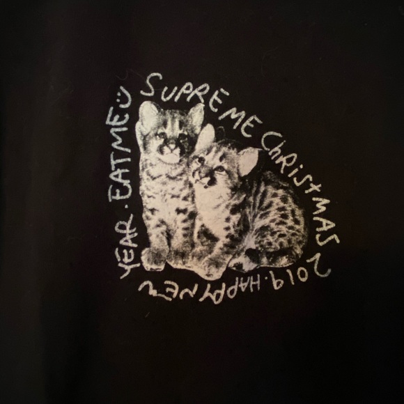 Supreme Christmas Cat Tshirt 